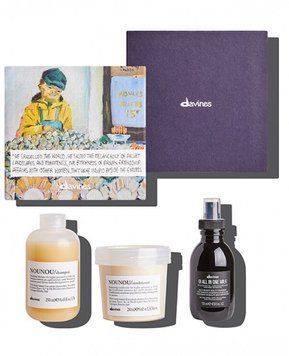 Подарунковий набір Davines NOUNOU BOX (шампунь 250 мл + кондиціонер 250 мл + молочко 135 мл) 8004608281610 фото