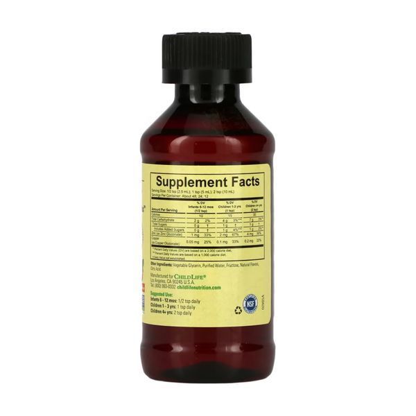 Zinc Plus Liquid - 118ml Natural Mango Strawberry 2023-10-3720 фото