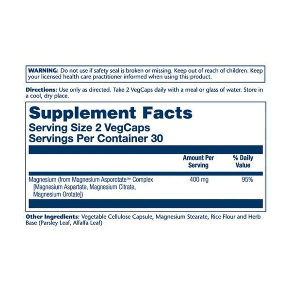 Magnesium Asporotate 400mg - 60 vcaps (Без этикетки) 2023-10-2729 фото