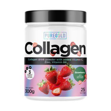 Collagen - 300g Strawberry ith Strawberry pieces 2023-10-5045 фото