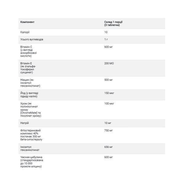Policosanol Cholesterol Complex - 60 tabs (Затертая дата) 2023-10-4357 фото