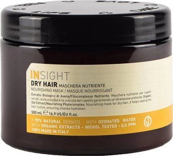 Живильна маска Insight Dry Hair Nourishing Mask для сухого волосся, 500 мл 8029352353253 фото