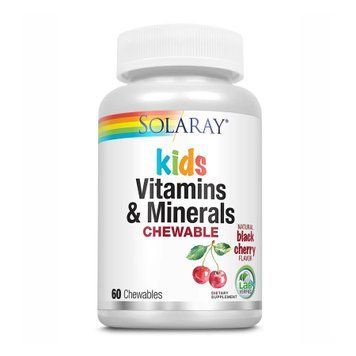 Children's Vitamins & Minerals Chewable - 60 vcaps Black Cherry 2022-10-1017 фото
