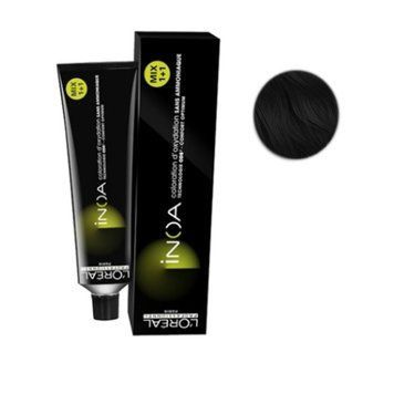 Фарба 60 мл L'Oreal Professionnel INOA 1 КОЛІР - ЧОРНИЙ, 60 МЛ 3474637131319 фото