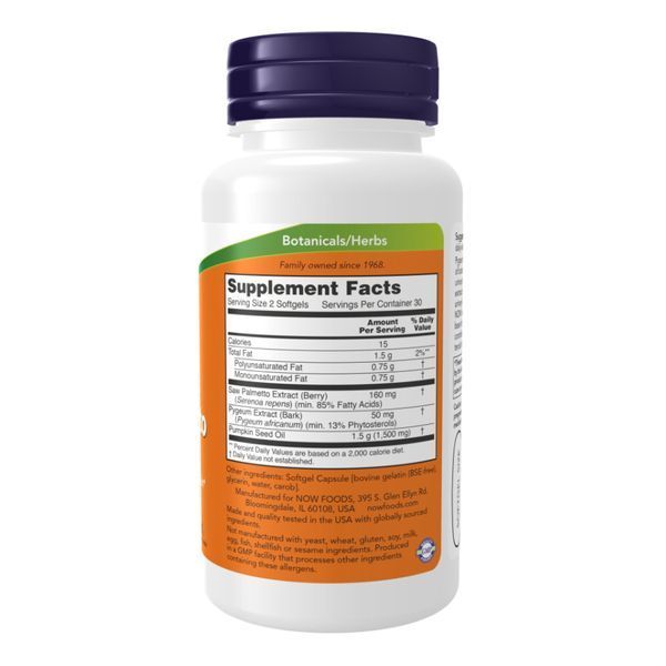 Pygeum & Saw Palmetto 25/80mg - 120 sgels 2022-10-2648 фото