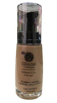 Glazel visage Anti-age Матуюча тональна основа дня нормальної та комбінованої шкіри 30 ml - тон 1 1681901170 фото
