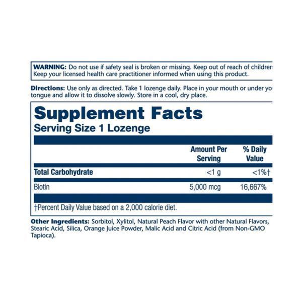 Biotin 5000mcg - 60 vcaps 2022-10-1794 фото