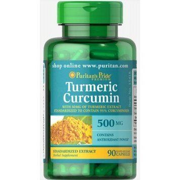 Turmeric Curcumin 500mg - 90 caps 100-37-9387679-20 фото