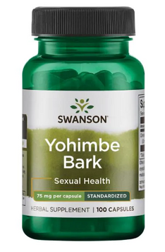 Yohimbe Bark-Standardized 75mg - 100caps 100-22-5771667-20 фото