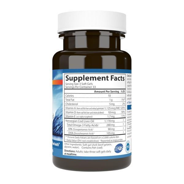 Cod Liver Oil - 100 mini softgels 2023-10-4555 фото