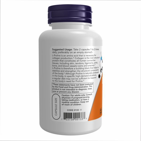 L-Proline 500mg - 120 vcaps 100-91-5917393-20 фото