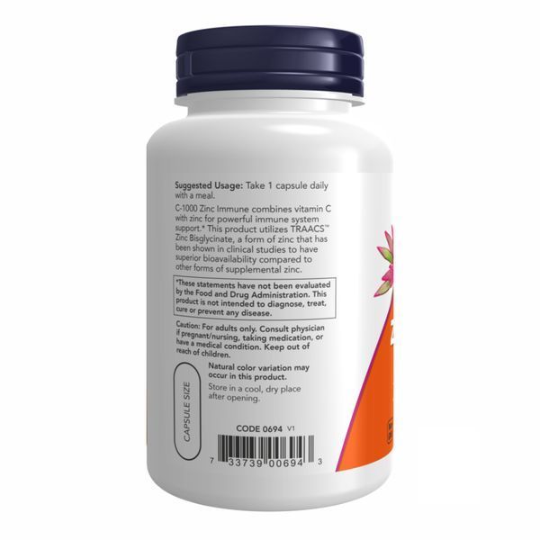 C-1000 Zinc Immune - 90 vcaps 2022-10-0017 фото