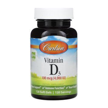 Vitamin D 4000 IU - 120 softgels 2023-10-4557 фото