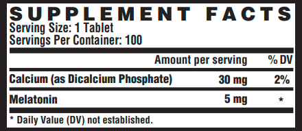 Melatonin 5 mg - 100ct 100-51-3178023-20 фото