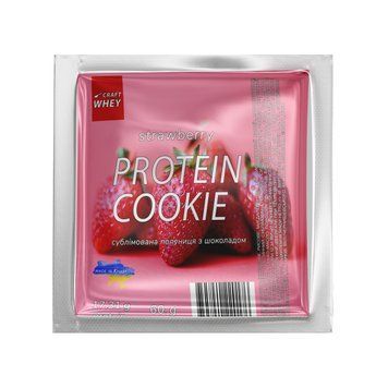 Protein Cookie - 60g Strawberry (Поштучно) 2023-10-3727 фото