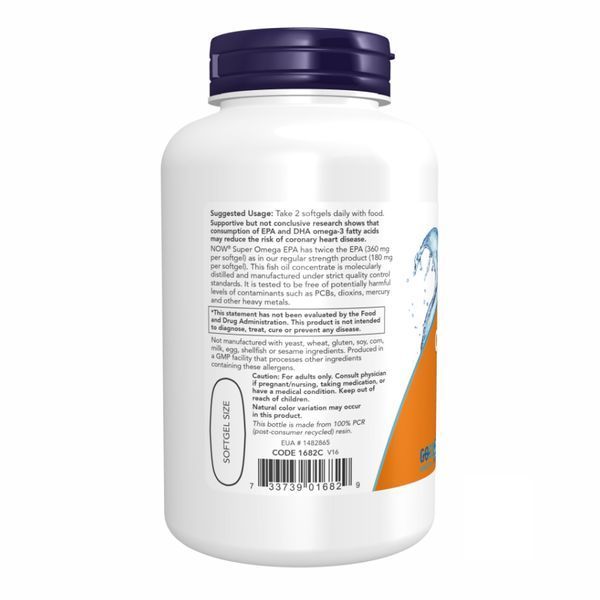 Super Omega EPA 1200mg - 240 Sgels 100-48-2917629-20 фото