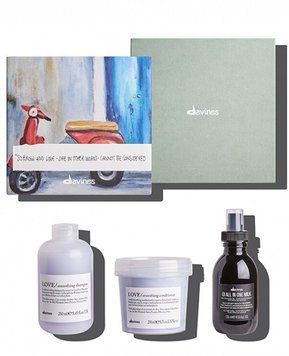 Подарунковий набір Davines Love smooth box (шампунь 250 мл + кондиціонер 250 мл + молочко 135 мл) 8004608281580 фото