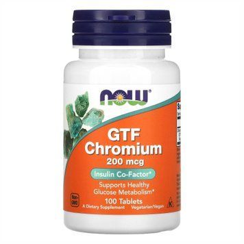 GTF Chromium 200mcg - 100 tabs 2022-10-0672 фото