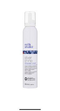 Milk Shake Silver Shine Whipped Cream кремова пінка для блонд волосся для нейтралізації жовтизни 200 ml 8032274061939 фото