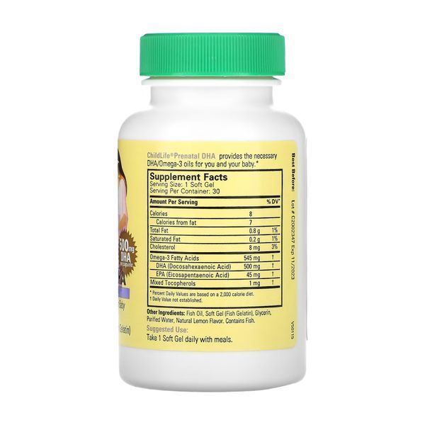 Prenatal DHA - 30 softgels (До 07.25) 2023-10-4391 фото