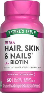 Витаминно-минеральная формула для поддержки волос, кожи и ногтей Nature&rsquo;s Truth Ultra Hair, Skin & Nails плюс Biotin 60 капсул 840093101549 фото