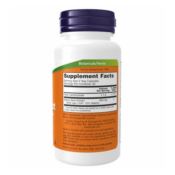 Willow Bark Extract 400mg - 100 vcaps 2022-10-1420 фото