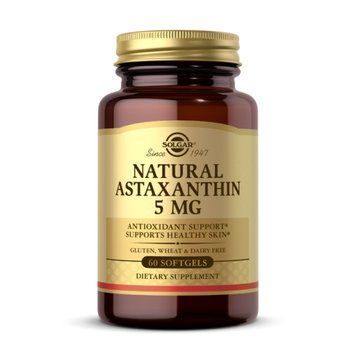 Natural Astaxanthin 5mg - 60 softgels 2023-10-3682 фото