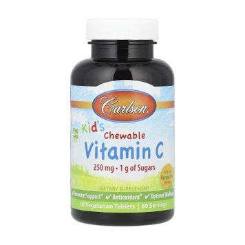 Carlson For Kids Chewable Vitamin C - 60 tabs 2023-10-4563 фото