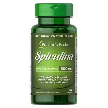 Spirulina 500mg - 100 tabs 100-59-8088108-20 фото