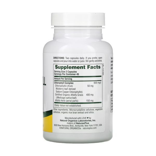 Chlorophyll 600mg - 90 vcaps 2023-10-3226 фото