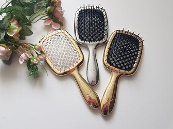Гребінець для волосся Janeke Superbrush (чорний з білим) 8006060610267 фото