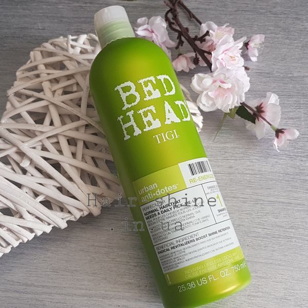 Укрепляющий шампунь для нормальных волос TIGI Bed Head Urban Antidotes Re-energize 750 мл 615908426632 фото