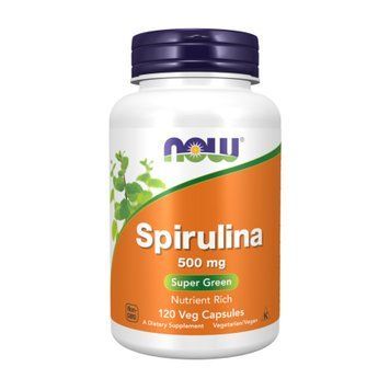Spirulina 500 mg - 120 vcaps 2023-10-2507 фото