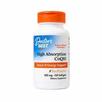 Doctor's Best, High Absorption CoQ10, Убіхінон, 120 капсул 753950001831 фото