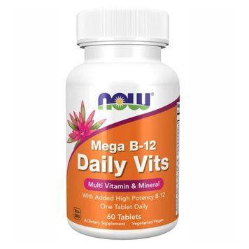 Mega B-12 Daily Vits Multi - 60 tabs 2022-10-0703 фото