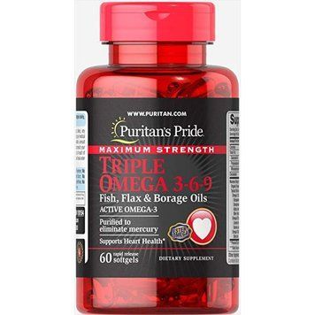 Triple Omega 3-6-9 Maximum Strength - 60 Softgels 100-15-4507100-20 фото