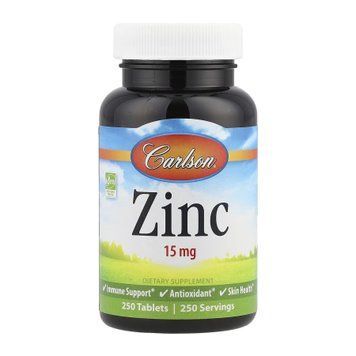 Zinc 15mg - 250 tabs 2023-10-4568 фото