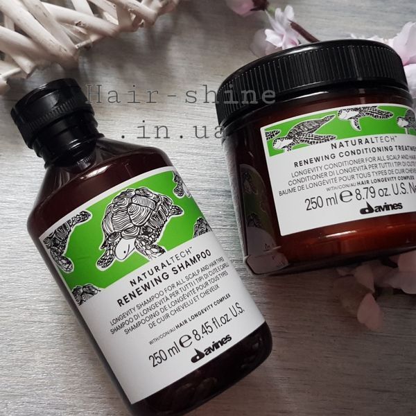 Кондиціонер проти старіння шкіри голови та волосся Davines Natural Tech Renewing Conditioning Treatment 250 мл 8004608255116 фото