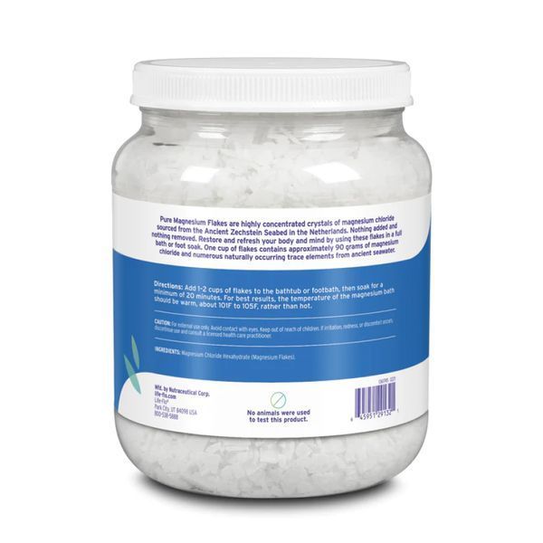 Pure Magnesium Flakes - 44 oz (Пошкоджена банка) 2023-10-3588 фото