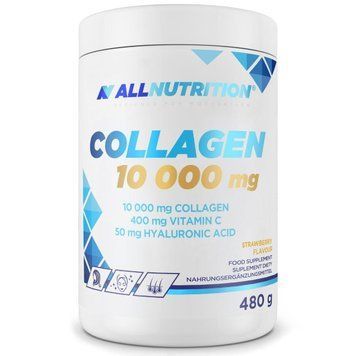ALLNUTRITION Collagen 10 000 mg, гидролизованный коллаген с витамином C и гиалуроновой кислотой, 480 г 5902837752549 фото