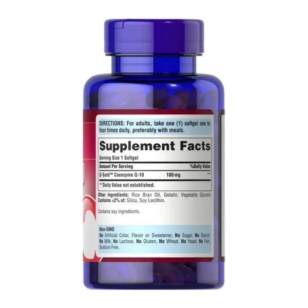 Q-SORB Co Q-10 100 mg - 240 Rapid Release Softgels 100-96-6995756-20 фото