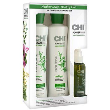 Набір для зміцнення і зростання волосся - CHI Power Plus Hair Renewing System 633911795613 фото