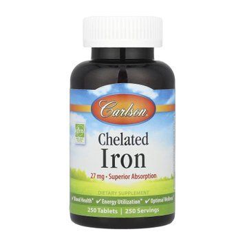 Chelated Iron - 250 tabs 2023-10-4570 фото