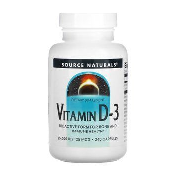 Vitamin D-3 5000 IU - 240 caps (До 12.25) 2023-10-5402 фото