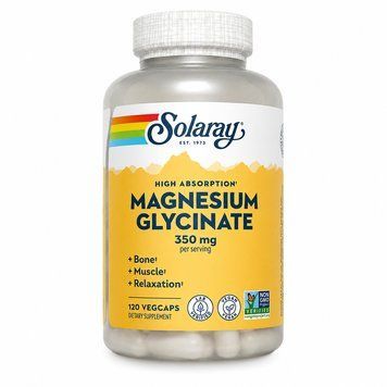 Solaray High Absorption Magnesium Glycinate 350 мг, 120 рослинних капсул 076280549010 фото