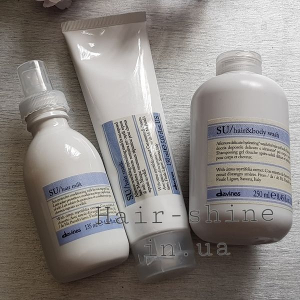 Восстанавливающий шампунь для тела и волос после солнца Davines SU Hair And Body After Sun Wash 500 мл 8004608270584 фото