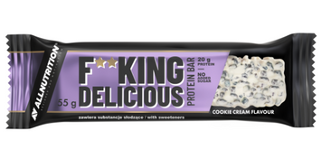 F**king delicious Protein Bar - 15x55g White Chocolate Cookies cream 2022-09-0190 фото