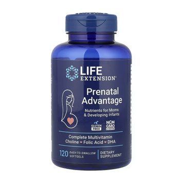 Prenatal Advantage - 120 easy-to-swallow softgels (Повреждена банка) 2023-10-5613 фото
