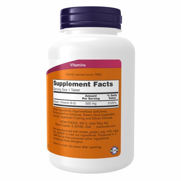Niacin 500mg - 250 tabs 2022-10-1431 фото