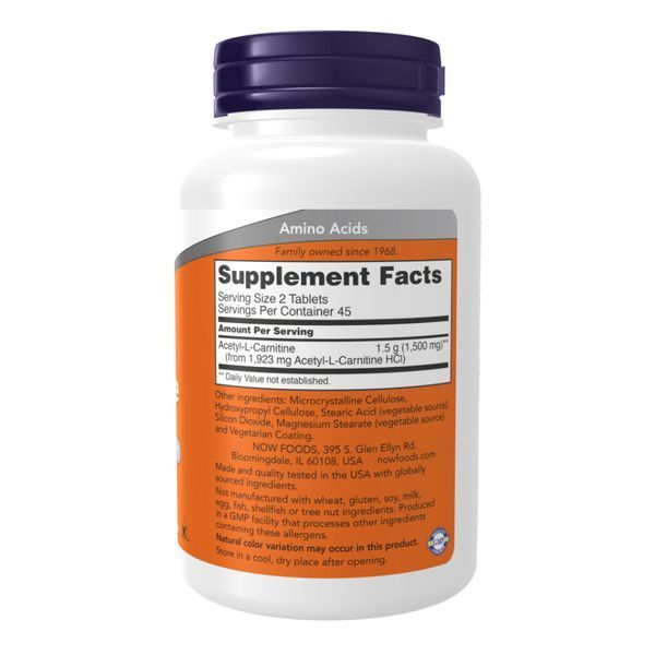 Acetyl L-Carnitine 750mg - 90 tabs 2022-10-0650 фото